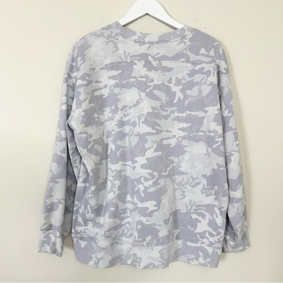 Lululemon Perfectly Oversized Crew Incognito Camo Alpine White Multi - Picture 6 of 9